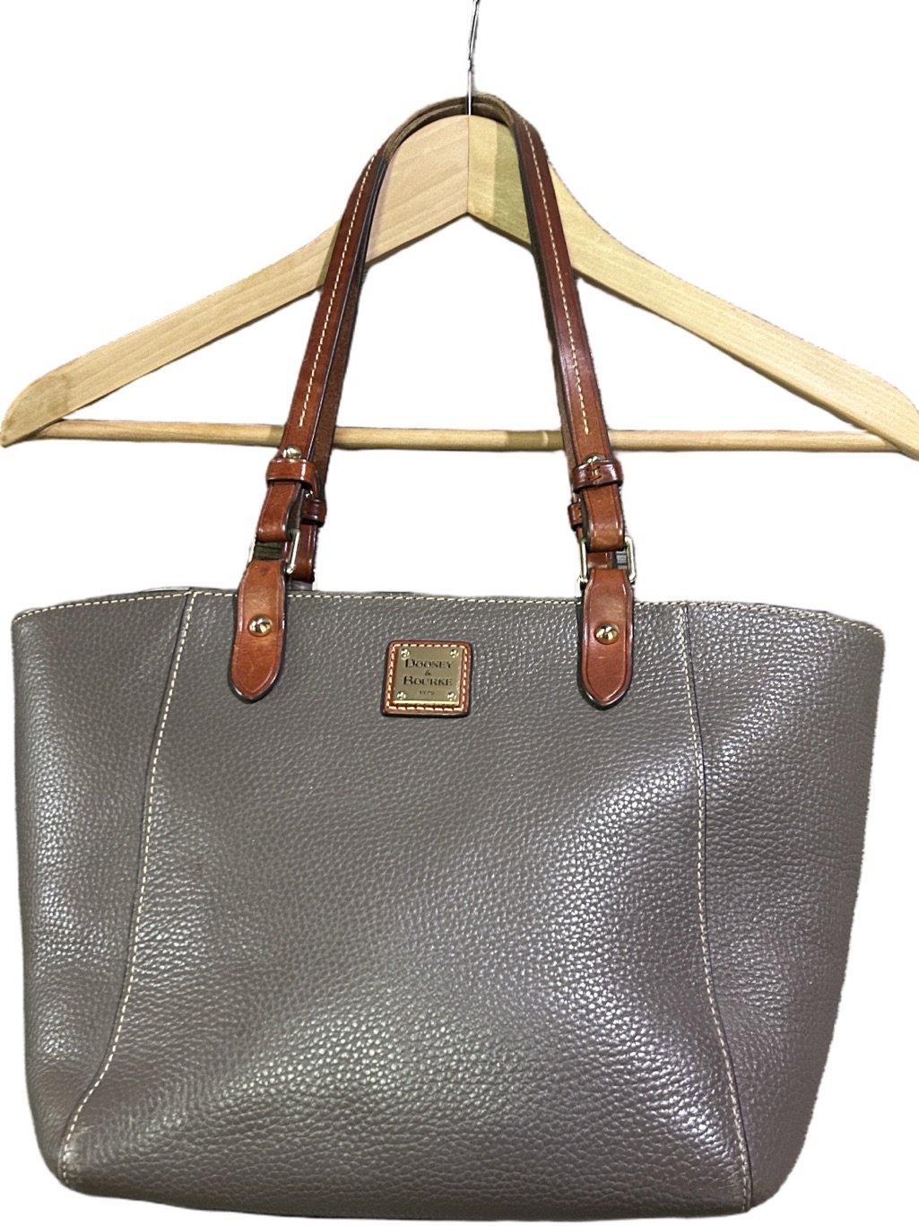 Dooney & Bourke Pebble Grain Small Lexington Taupe
